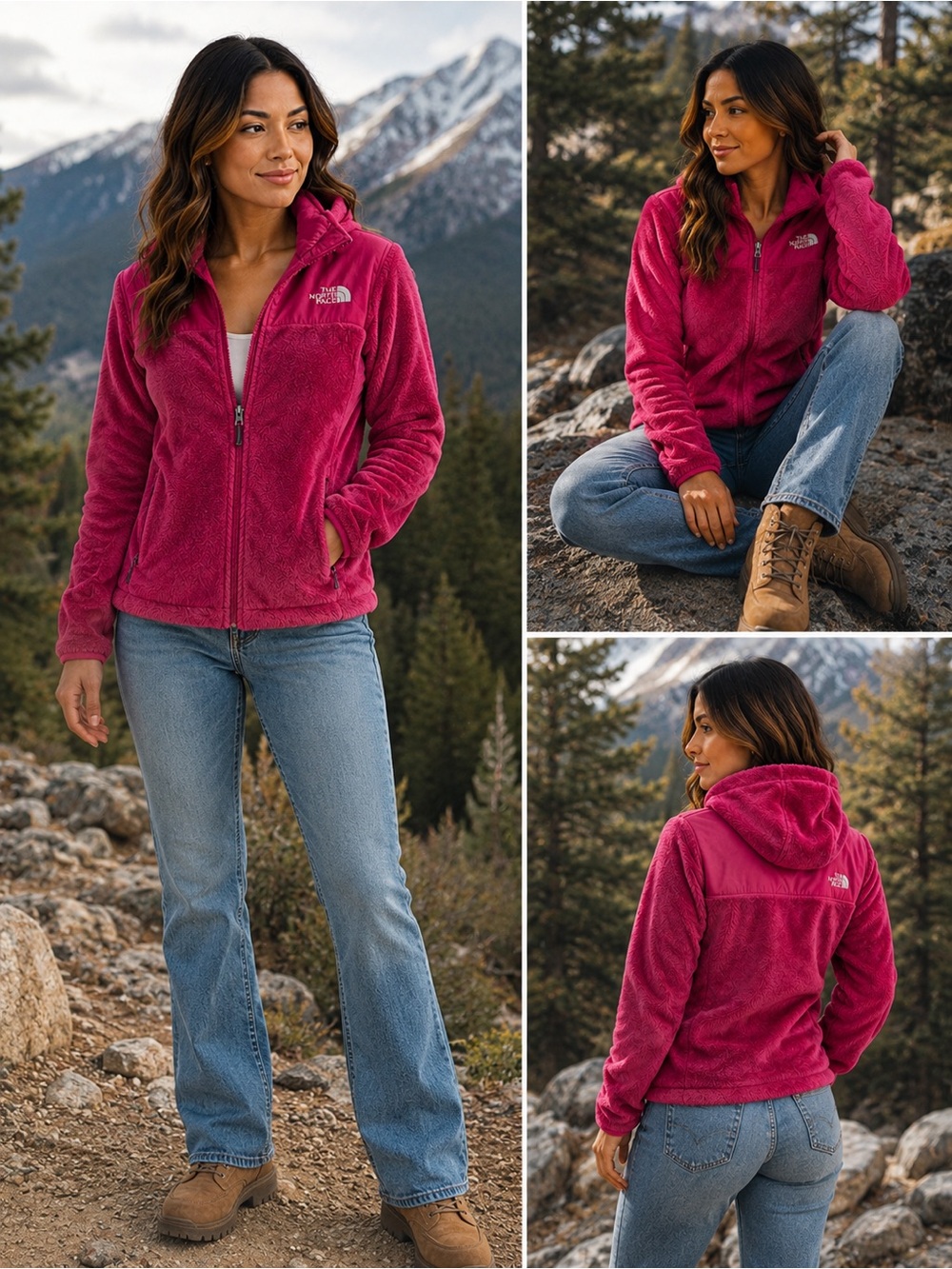 The North Face Women's Fleece Jacket - Hot Pink